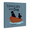 Stupell Industries Boat Life with Dog Canvas Wall Art Design by Dog Is Good